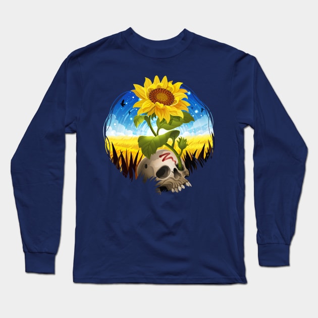 Stand With Ukraine Long Sleeve T-Shirt by Prok_Art